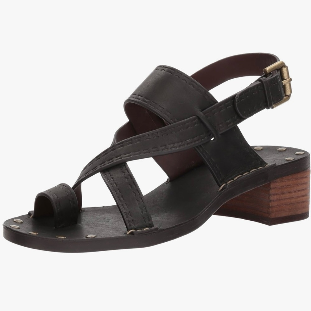 See By Chloe Dark Leather Sandals - Picture 9 of 9